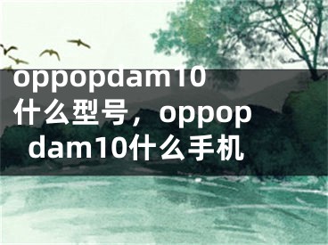 oppopdam10什么型號，oppopdam10什么手機