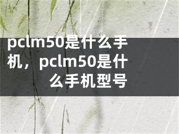 pclm50是什么手機(jī)，pclm50是什么手機(jī)型號(hào)