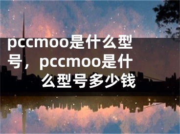 pccmoo是什么型號，pccmoo是什么型號多少錢