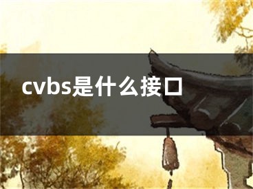 cvbs是什么接口