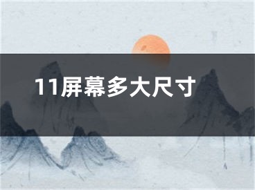 11屏幕多大尺寸