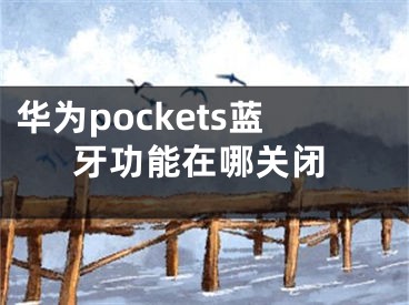 華為pockets藍(lán)牙功能在哪關(guān)閉