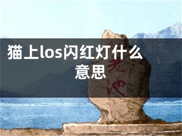 貓上los閃紅燈什么意思