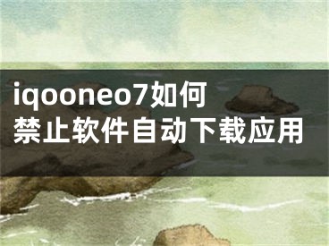 iqooneo7如何禁止軟件自動(dòng)下載應(yīng)用