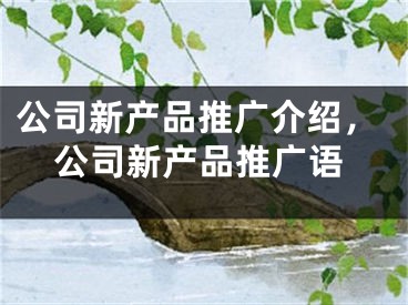 公司新產(chǎn)品推廣介紹，公司新產(chǎn)品推廣語