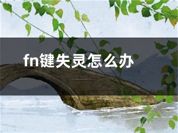 fn鍵失靈怎么辦