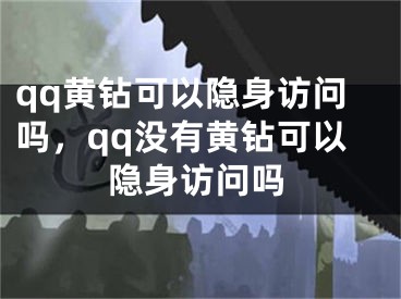 qq黃鉆可以隱身訪問嗎，qq沒有黃鉆可以隱身訪問嗎