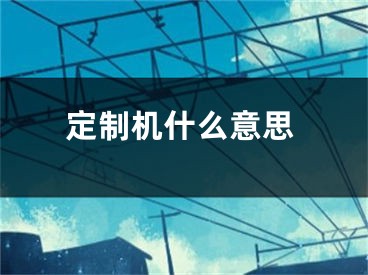 定制機(jī)什么意思