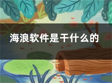 海浪軟件是干什么的