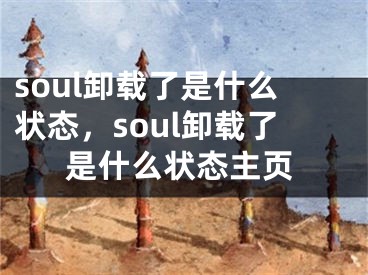 soul卸載了是什么狀態(tài)，soul卸載了是什么狀態(tài)主頁