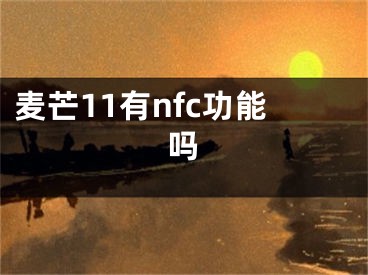 麥芒11有nfc功能嗎