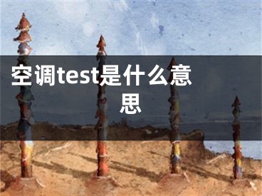 空調(diào)test是什么意思