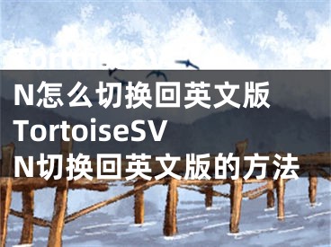 TortoiseSVN怎么切換回英文版 TortoiseSVN切換回英文版的方法