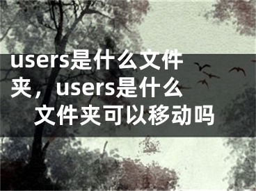 users是什么文件夾，users是什么文件夾可以移動(dòng)嗎