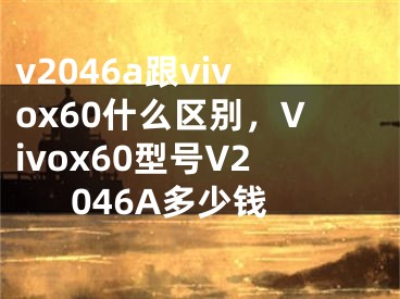 v2046a跟vivox60什么區(qū)別，Vivox60型號V2046A多少錢