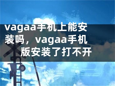 vagaa手機上能安裝嗎，vagaa手機版安裝了打不開