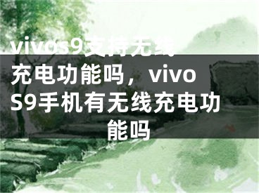 vivos9支持無(wú)線充電功能嗎，vivoS9手機(jī)有無(wú)線充電功能嗎