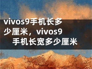 vivos9手機長多少厘米，vivos9手機長寬多少厘米