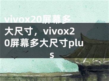 vivox20屏幕多大尺寸，vivox20屏幕多大尺寸plus