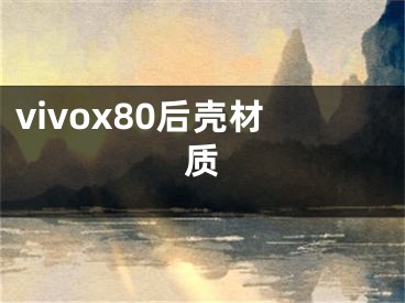 vivox80后殼材質