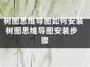 樹圖思維導(dǎo)圖如何安裝 樹圖思維導(dǎo)圖安裝步驟