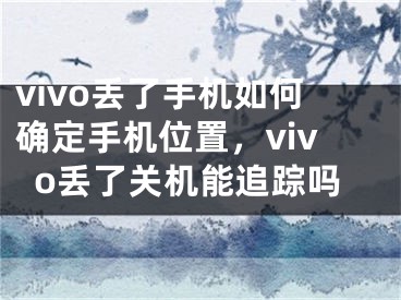 vivo丟了手機如何確定手機位置，vivo丟了關機能追蹤嗎