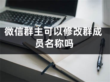 微信群主可以修改群成員名稱嗎