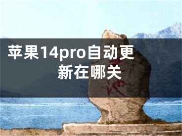 蘋果14pro自動更新在哪關(guān)