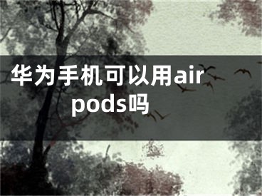 華為手機可以用airpods嗎