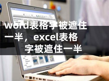 word表格字被遮住一半，excel表格字被遮住一半