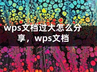 wps文檔過大怎么分享，wps文檔