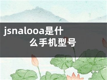 jsnalooa是什么手機(jī)型號(hào)