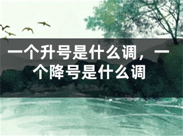 一個(gè)升號(hào)是什么調(diào)，一個(gè)降號(hào)是什么調(diào)