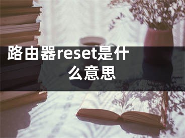 路由器reset是什么意思