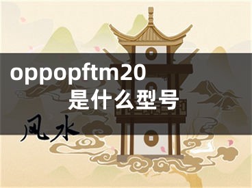 oppopftm20是什么型號(hào)