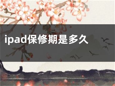 ipad保修期是多久