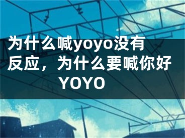 為什么喊yoyo沒有反應，為什么要喊你好YOYO