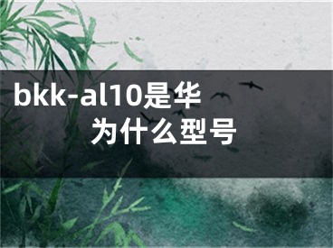 bkk-al10是華為什么型號