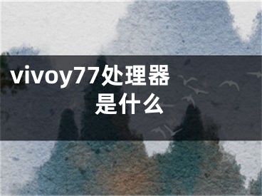 vivoy77處理器是什么