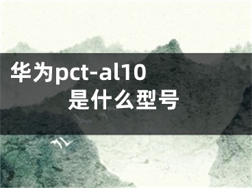 華為pct-al10是什么型號