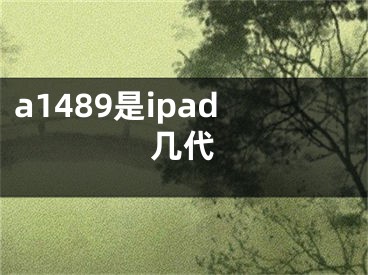 a1489是ipad幾代