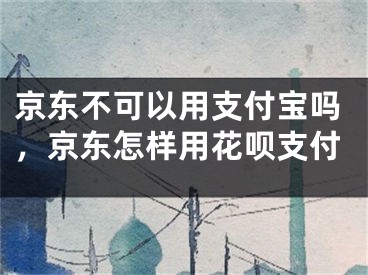 京東不可以用支付寶嗎，京東怎樣用花唄支付