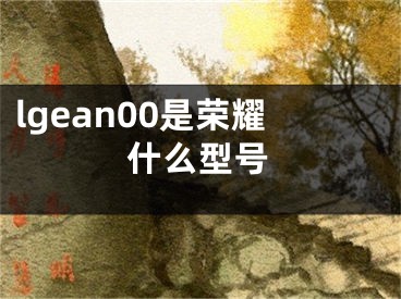 lgean00是榮耀什么型號