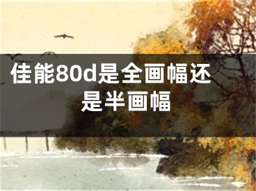 佳能80d是全畫幅還是半畫幅