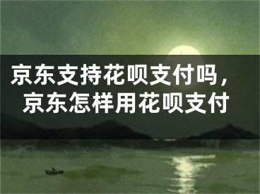 京東支持花唄支付嗎，京東怎樣用花唄支付