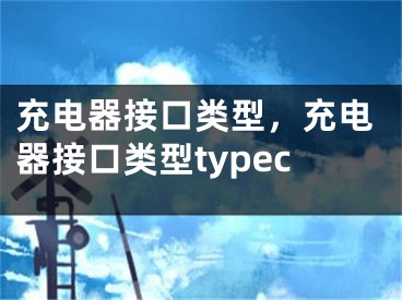 充電器接口類型，充電器接口類型typec