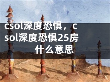 csol深度恐懼，csol深度恐懼25房什么意思