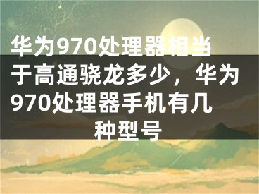 華為970處理器相當(dāng)于高通驍龍多少，華為970處理器手機(jī)有幾種型號(hào)