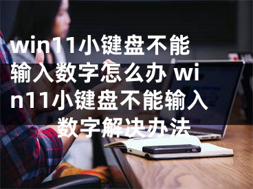 win11小鍵盤不能輸入數(shù)字怎么辦 win11小鍵盤不能輸入數(shù)字解決辦法