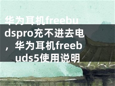 華為耳機freebudspro充不進去電，華為耳機freebuds5使用說明